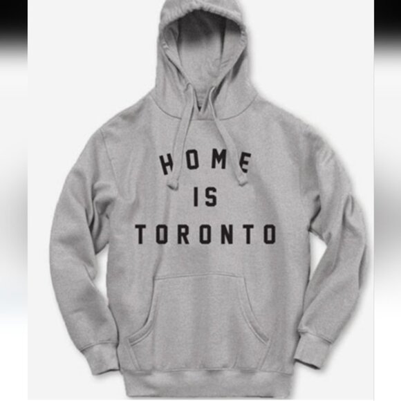 Women's Peace Collective Gray Hoodie 'Home is Toronto' Print Sm Great Condition - Picture 1 of 5